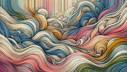 Abstract background showcasing organic swirl patterns as panorama wallpaper.