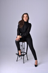 beldade modelo feminina com roupa social executiva mulher de sucesso nos negócios 