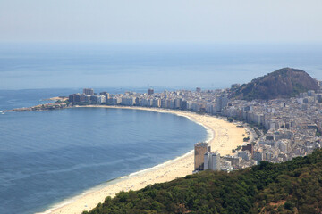 Aerial view of Rio de Janeiro city  in Brazil