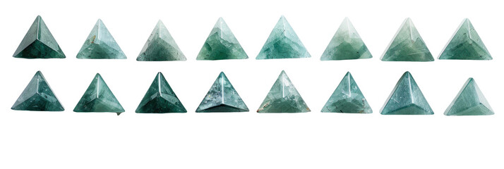 Jade Downward Triangles Row