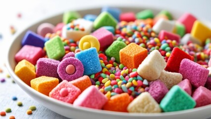  A rainbow of sweet delights in a bowl