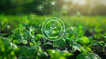 Sustainable development and responsible environment, ecological concept.