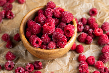 fresh frozen red raspberries for long-term storage