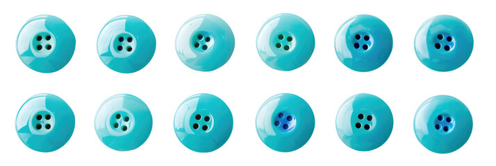 Turquoise Play Buttons Row