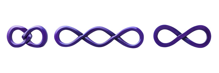 Violet Infinity Symbols Row