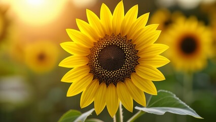 Obraz premium Bright and Beautiful A Sunflowers Smile