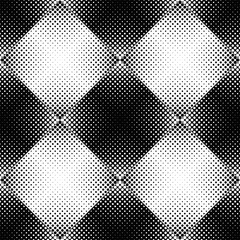 Black and white geometrical seamless dot pattern background - abstract monochrome vector graphic design from circles