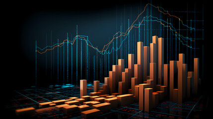 Naklejka premium Investment and financial management background
