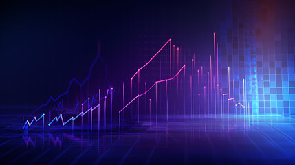 Naklejka premium Investment and financial management background