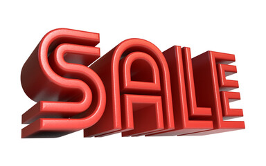SALE, Isolated 3D Illustration of Word Sale. Design for Premium Fashion Brand.