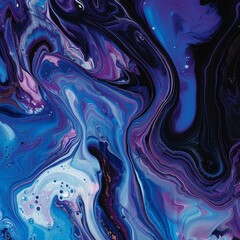 Abstract_acrylic_pour_swirling_blues_and_purples_artis background backdrop