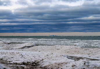 Fototapeta premium beach in winter