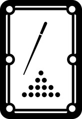 Pool Table Simple Sports Icon