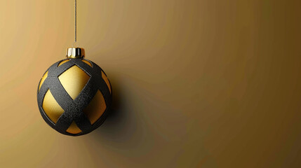 yellow christmas background black diamond and gold ball