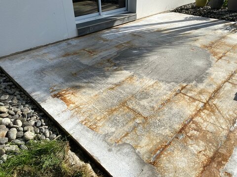 Construction de terrasse, travaux en ext&eacute;rieur de maison 