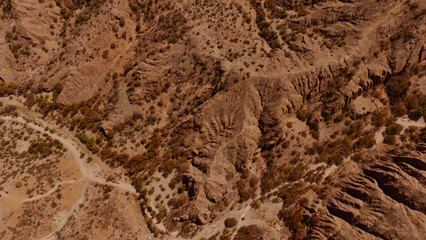 Abstract cracked rocks