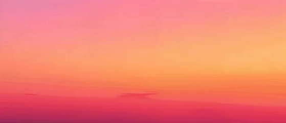  A vibrant gradient of sunrise orange transitioning to a soft sunset pink in the sky. © Szalai