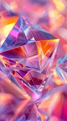 Colorful 3D Crystal Fractal