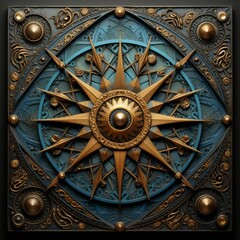 ornate compass rose