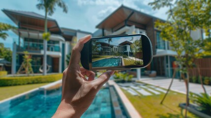 a Person the Photographing House