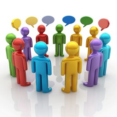 Information Sharing. Network People Talking