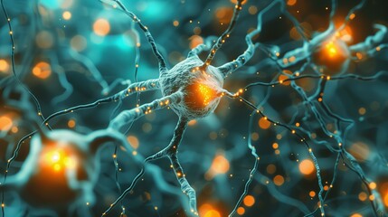 A cell in the neuronal network has connections via synapses - 782278183