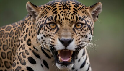 A-Jaguar-With-Its-Eyes-Flashing-In-Anger-