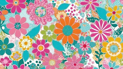 Botanical Bliss: A Symphony of Colorful Floral Patterns