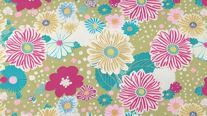 Botanical Bliss: A Symphony of Colorful Floral Patterns