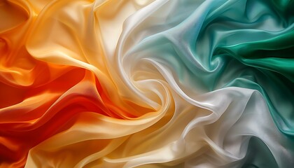 Abstract Digital Background or Texture Design of Indian Flag Colors