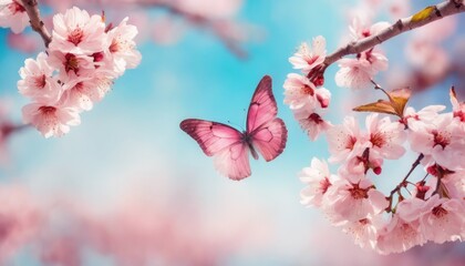 Spring blossom and butterfly serenity - 782281548