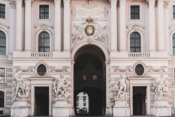 Gates to Hofburg palace 