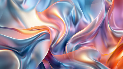 Beautiful Abstract 3D Background with Smooth Silk