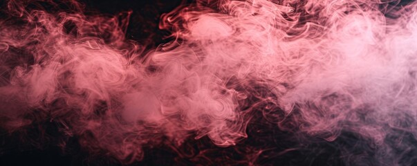 Wispy pink smoke on a dark background