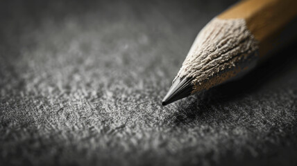Close-up of a sharpened pencil tip