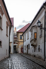 Fototapeta na wymiar Old town of Bratislava in winter