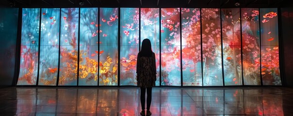 Video Art installation, presenting a narrative through avant-garde and digital art techniques.