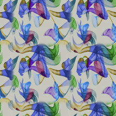 Seamless Print Shibori pattern and tie-dye allover textile Shibori allovers pattern design