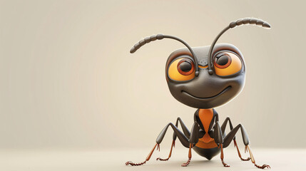 Cute Cartoon Ant Character