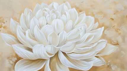 white flower, large white petals