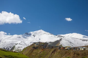Fotobehang Mountain village Xinaliq (Khinalug) in the Caucasus mountains. Guba region, Azerbaijan © Lyokin