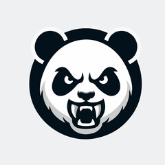 panda vector logo image