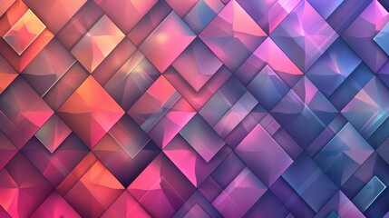 Geometric Patterns: A vector pattern composed of diamond shapes in a gradient color scheme