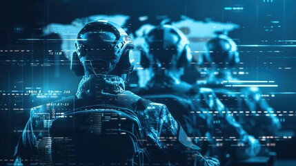 In the war room digital maps flickered with real-time cyber conflict zones