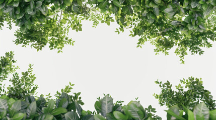 green leaves background on transparent background