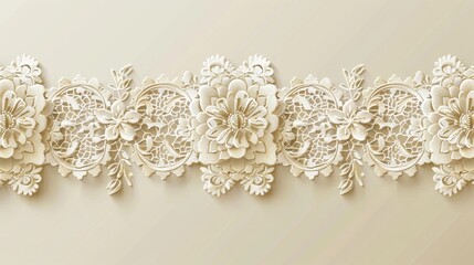 Wedding Borders: A vector graphic of a lace border