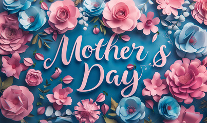 Fototapeta na wymiar Mother's day for poster banner
