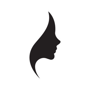 Girl logo icon vector