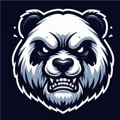 panda vector logo image