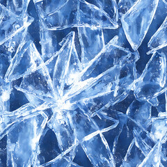 Ice background design, seamless all sides